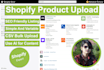 do shopify product listing and data entry
