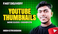 be create professional thumbnail design that gets clicks