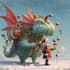 create festive holiday christmas design illustration