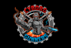 create cyborg gunners mascot logo design service