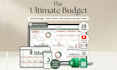 design custom excel or google budget spreadsheet, automate vba, csv, charts etsy