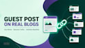 build guest post backlinks on real traffic sites