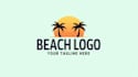 design an awesome palm tree sun logo