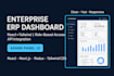 build a modern erp dashboard in react