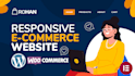 build ecommerce website using woocommerce with payments