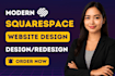 build responsive squarespace website design, redesign