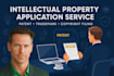 prepare, file your intellectual property, application patent trademark copyright