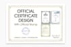 design a professional certificate with official stamp