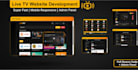 create a premium live TV streaming website with admin panel