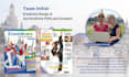 design your 6page din long brochure, printready