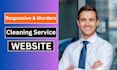 cleaning service website, house cleaning, office cleaning, booking website