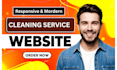 cleaning service website, house cleaning, office cleaning, booking website