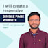 build a responsive website using  HTML, CSS, js and react