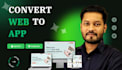 convert your website into ios and android app