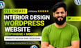 build elegant and responsive interior design or architectural wordpress website