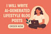 create ai blog and article writing
