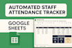 build a smart automated attendance and staff tracking system