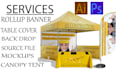 create custom canopy tent rollup banner