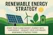create a renewable energy feasibility and sustainability strategy plan