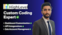do gohighlevel custom coding, ghl dashboard customization, and API integrations