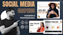 design professional social media posts for facebook, instagram, linkedin