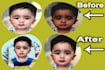 photoshop edit, replace item, face or head swap, change dress, remove people,