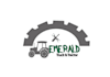 design consulting emerald truck tractor logo