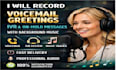 record voicemail greeting, IVR, hold message with background music