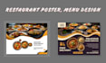 create restaurant poster, menu design and restaurant flyer design