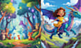 create magical childrens book illustrations