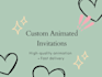 make animated short cards for your event