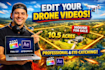 real estate drone video editing with motion graphics