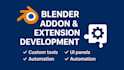 develop custom blender addons and extensions with advanced tools