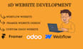 develop build 3d interactive webflow website framer website design odoo design