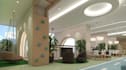 visualize 3d modern kids cafe,christmas restaurant render,play area, cake booth