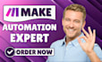 set up or fix make com automation workflows API integrations app scenarios