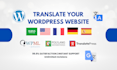translate your website using wpml, polylang, translatepress, plugin