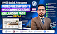 build wordpress site, woocommerce store, or landing page with SEO