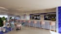 remodel 3d mediterranean restaurant,bar,lounge interior, commercial space render