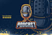 creative a modern podcast logo