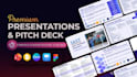 design a premium investor pitch deck or corporate powerpoint presentation