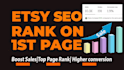 do etsy SEO to rank etsy products on 1st page