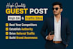 publish high da90 dofollow guest posts with contextual SEO backlinks