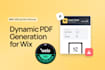 develop dynamic PDF generation for wix website