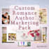 create custom romance book marketing graphics
