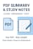 convert your PDF into simple, clear notes and study material