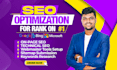 do on page and technical SEO to improve google and bing ranking