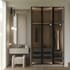 design wardrobe, shelf or walk in closet with realistic 3d design