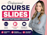 design professional online course slides and elearning materials