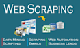 do web scraping, parsing emails, crawling and data mining